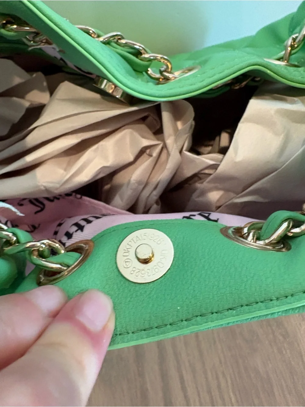 New Juicy Couture Icon Quilted  Bag with Chain